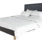 FARAH 4 PIECE SOLID ACACIA BEDROOM SUITE: KING BED, 2X BEDSIDES,TALLBOY BLACK