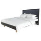 Farah 4-Piece Solid Acacia Bedroom Suite in Black - Chocolate Wood