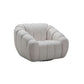 BRIELLE FABRIC ARMCHAIR 1 SINGLE SOFA WITH 360 DEGREE SWIVEL BEIGE - MyChocolateWood