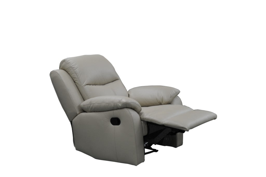 LANCY PREMIUM LEATHER 3 SEATER SOFA - 2 MANUAL RECLINERS+ 2-SINGLE MANUAL RECLINER ARMCHAIRS WHEAT