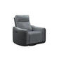 LUND FABRIC ARMCHAIR 1 SINGLE SEATER ELECTRIC RECLINER SOFA TWO TONE GREY - MyChocolateWood