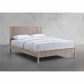 Landra Handcrafted Rubberwood Bed - Chocolate Wood