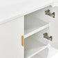 DELGARDO 4-DOOR BUFFET/SIDEBOARD WHITE - MyChocolateWood