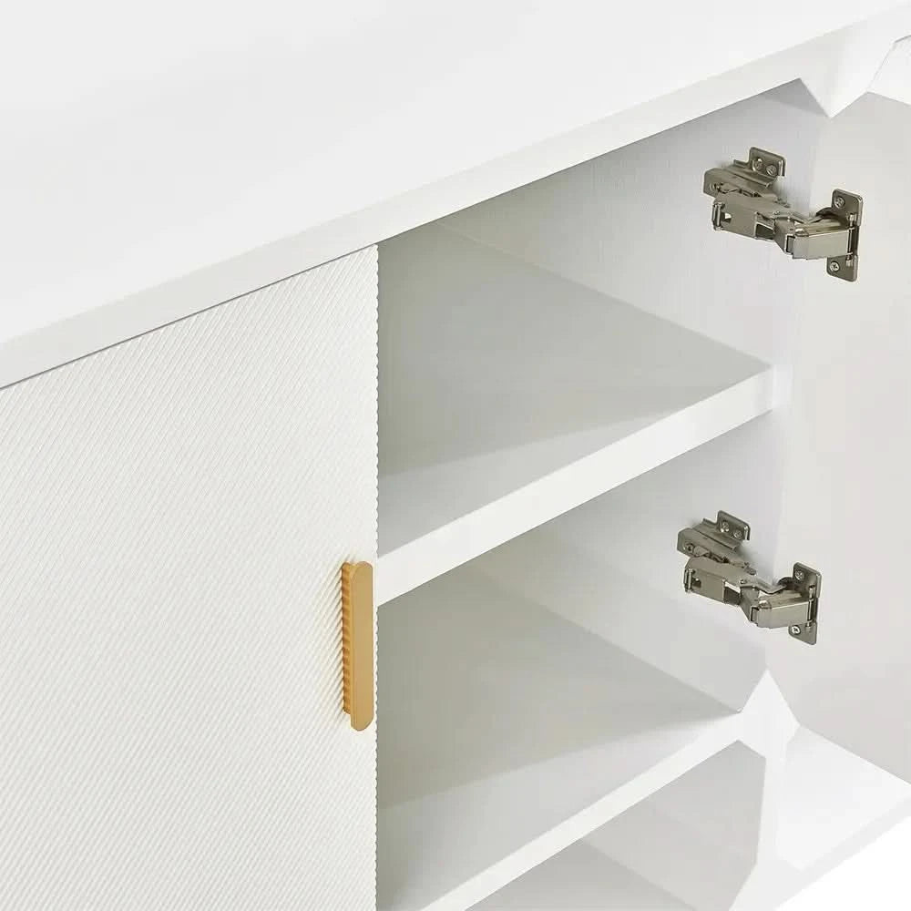 DELGARDO 4-DOOR BUFFET/SIDEBOARD WHITE - MyChocolateWood