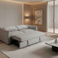 OAKLI FABRIC PULLOUT 3-SEATER SOFA BED GREY - MyChocolateWood