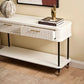 PEMBROKE 2-DRAWER CONSOLE TABLE/HALL TABLE WHITE - MyChocolateWood