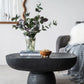 BARDOT OVAL CEMENT COFFEE TABLE BLACK - MyChocolateWood