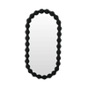 CAROLYN OVAL MIRROR WHITE MINDI WOOD FRAME - MyChocolateWood