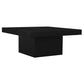 HUDSON SOLID MINDI WOOD ROUND COFFEE TABLE BLACK 90CM - MyChocolateWood