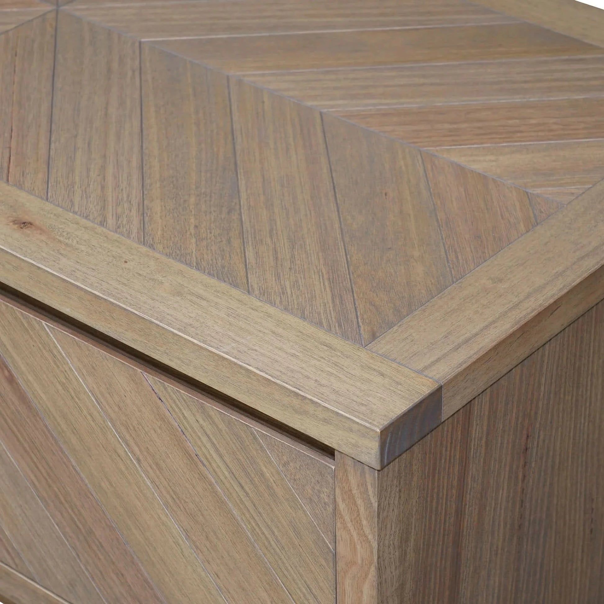 MONTCLAIRE PARQUETRY TIMBER BUFFET/SIDEBOARD 4 DOORS/4 DRAWERS NATURAL 200CM - MyChocolateWood