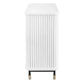 Pembroke Oak 3-Drawer Chest of Drawers in White - Chocolate Wood