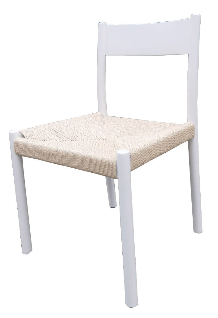 MIRAN BIRCH WOOD & PAPER TWINE DINING CHAIR