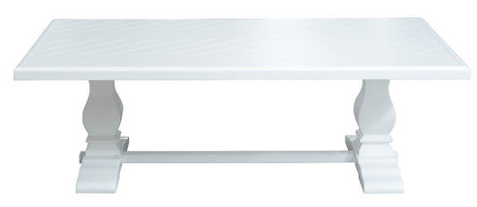 BRETTON ACACIA TIMBER COFFEE TABLE PARQUETRY TOP WHITE