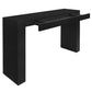 Hudson Solid Mindi Timber 1-Drawer Console Table / Hall Table 120cm in Black - Chocolate Wood