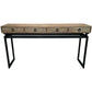 JESPIE RECYCLED ELM & IRON 4-DRAWER CONSOLE TABLE /HALL TABLE - MyChocolateWood