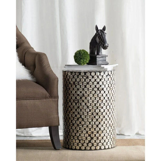 VEGAS STOOL/SIDE TABLE/LAMP TABLE/ACCENT TABLE - MyChocolateWood