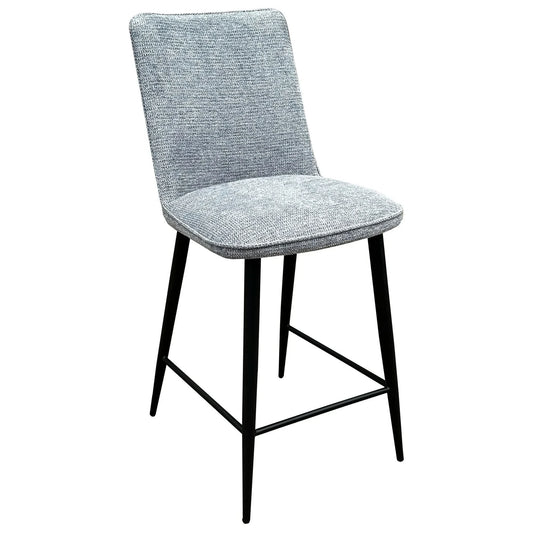 CAMWICK FABRIC & METAL COUNTER STOOL/BAR STOOL GREY