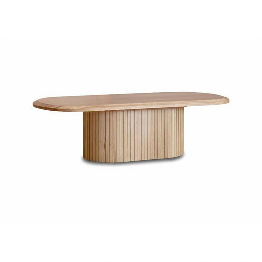 REMY NATURAL ASH COFFEE TABLE IN NATURAL ASH COLOUR - MyChocolateWood