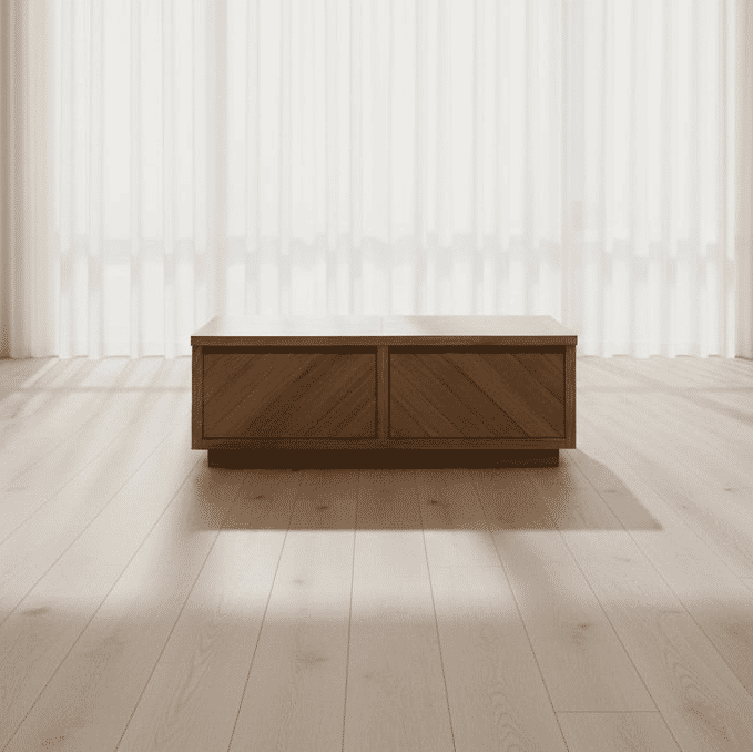 MONTCLAIRE PARQUETRY TIMBER COFFEE TABLE NATURAL - MyChocolateWood