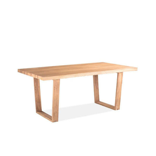 STROUD ELM VENEER TIMBER/MDF DINING TABLE 240CM NATURAL - MyChocolateWood