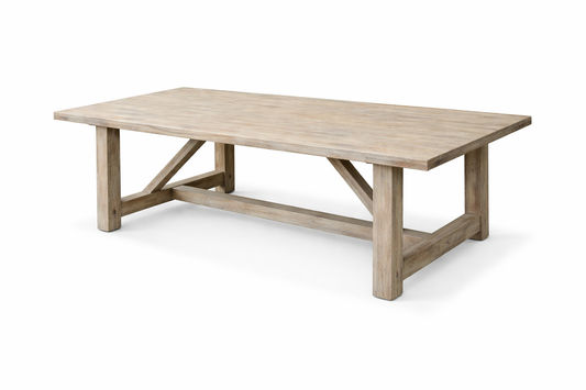 NEVANA RECYCLED ELM TIMBER DINING TABLE 300CM - MyChocolateWood