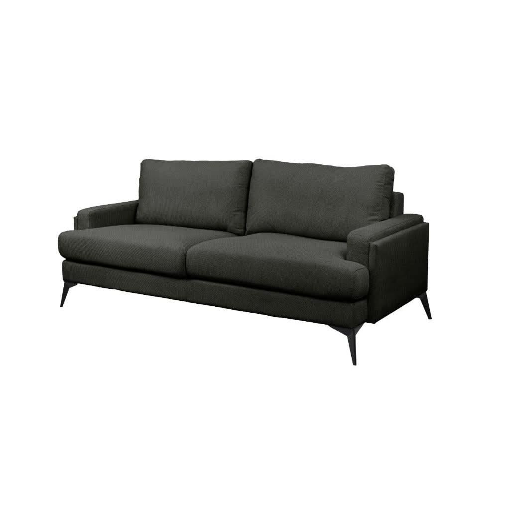 KIRTON FABRIC 2-SEATER SOFA DARK GREY - MyChocolateWood