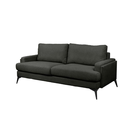 KIRTON FABRIC 2-SEATER SOFA DARK GREY - MyChocolateWood