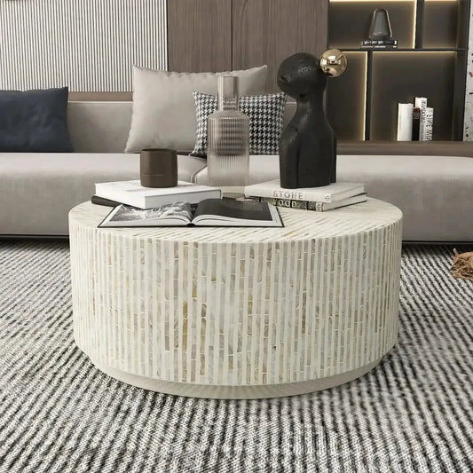 ELDORA MOTHER OF PEARL HAND MADE COFFEE TABLE