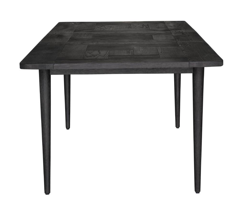 FARLOW EXTENSION OAK DINING TABLE 170-230CM SANDBLASTED BLACK