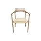FINNIGAN DINING CHAIR/ARMCHAIR - ASHWOOD & WOVEN ROPE - MyChocolateWood