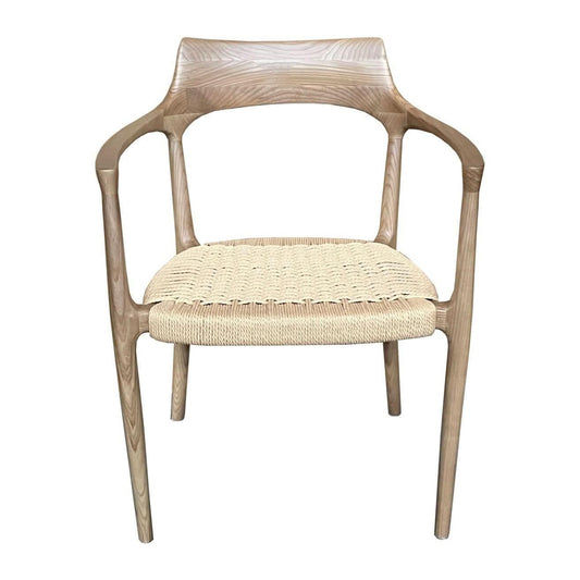 FINNIGAN DINING CHAIR/ARMCHAIR - ASHWOOD & WOVEN ROPE