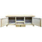GIBRALTAR  RECYCLED ELM TIMBER TV UNIT 2 DOORS/1 DRAWER NATURAL - MyChocolateWood