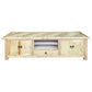 Gibraltar Recycled Elm TV Unit 140cm - Chocolate Wood