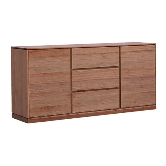GILHELM ASH TIMBER BUFFET/SIDEBOARD 2 DOORS 3 DRAWERS LIGHT WALNUT  180CM - MyChocolateWood