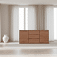 GILHELM ASH TIMBER BUFFET/SIDEBOARD 2 DOORS 3 DRAWERS LIGHT WALNUT  180CM - MyChocolateWood