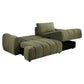 Joncar Fabric Sofa Bed — 2-Seater Sofa w/ Storage + RHF Chaise Basil