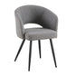 AIMAR FABRIC DINING CHAIR GREY COLOUR - MyChocolateWood