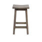 PAPAYA SOLID MANGO WOOD KITCHEN STOOL GREY WASH