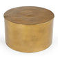 ELIAS ROUND HAMMERED IRON COFFEE TABLE - MyChocolateWood