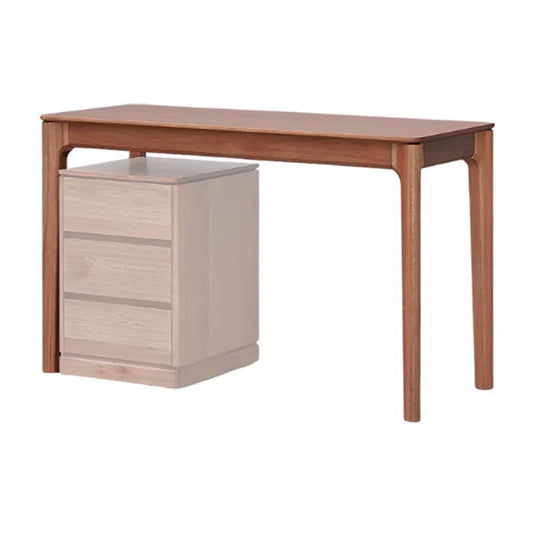 GILHELM ASH TIMBER HOME OFFICE DESK, STUDENT DESKLIGHT WALNUT 120CM - MyChocolateWood