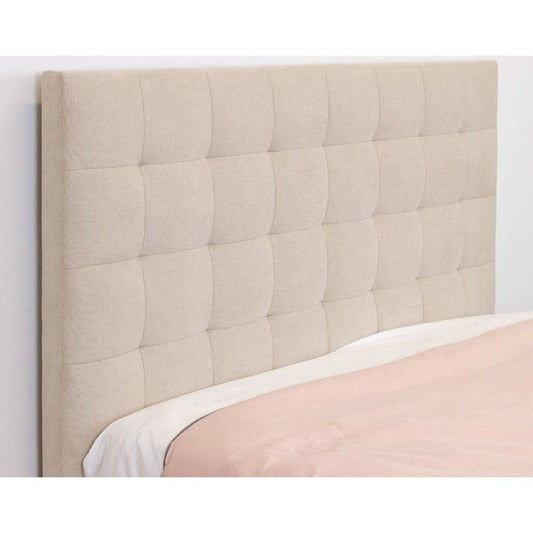 HONI GAS LIFT STORAGE KING SIZE BED OATMEAL - MyChocolateWood