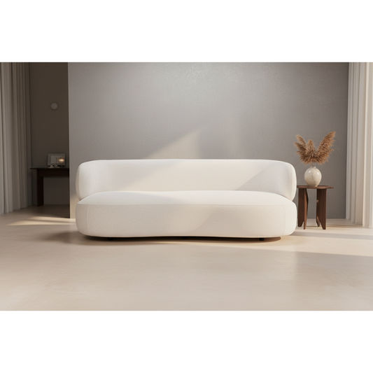 BEECHAM 3-SEATER BOUCLE SOFA IVORY