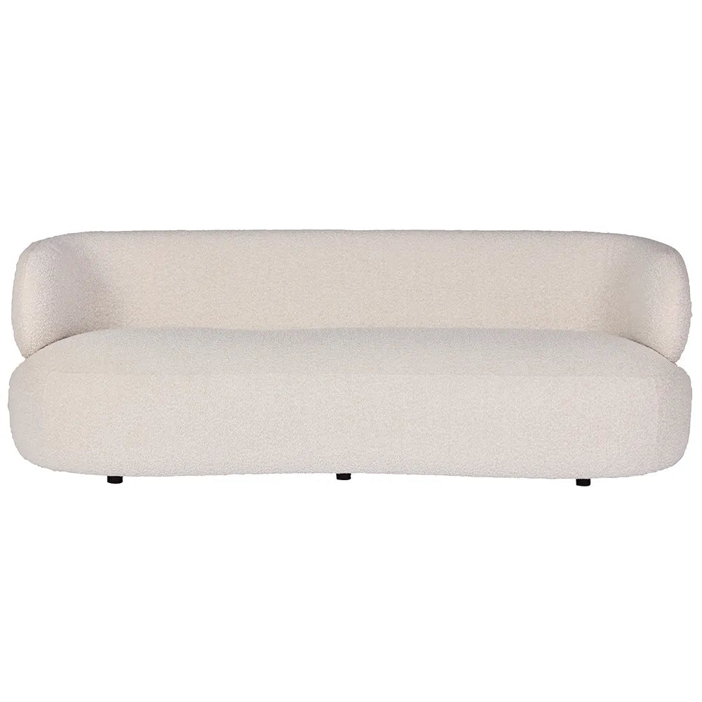 BEECHAM 3-SEATER BOUCLE SOFA IVORY - MyChocolateWood