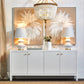 JAILA 4-DOOR CONTEMPORARY SIDEBOARD/BUFFET WHITE - MyChocolateWood