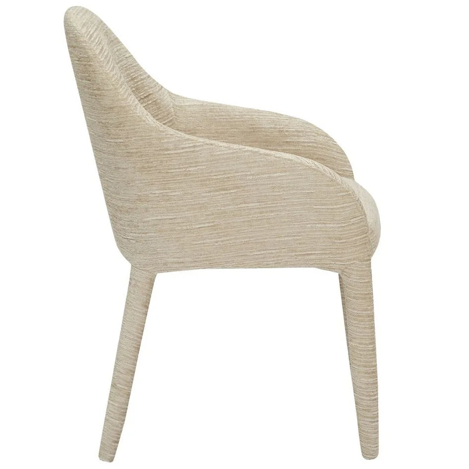 CHALMERS FABRIC DINING CHAIR BEIGE - MyChocolateWood