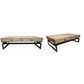 JESPIE RECYCLED ELM & IRON COFFEE TABLE NATURAL - MyChocolateWood