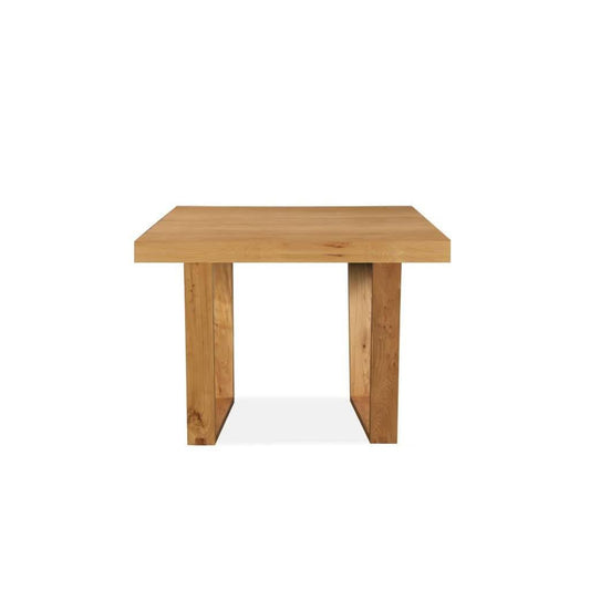 STROUD ELM VENEER TIMBER/MDF LAMP TABLE SIDE TABLE 60X60X50CM NATURAL - MyChocolateWood