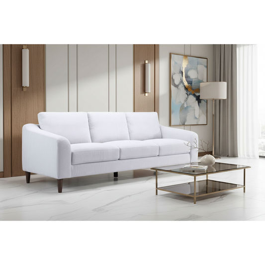 BALLINA FABRIC 3-SEATER SOFA PLATINUM - MyChocolateWood