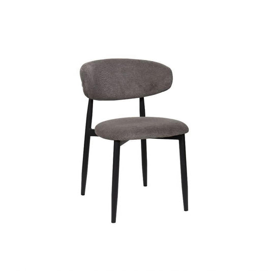 LYNDON FABRIC DINING CHAIR GRAY - MyChocolateWood
