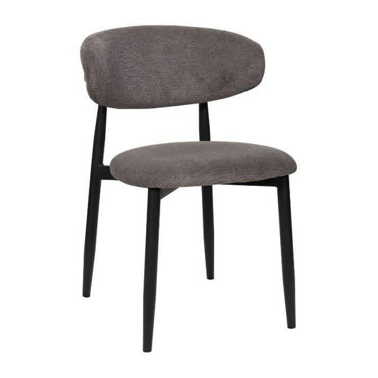 LYNDON FABRIC DINING CHAIR GRAY